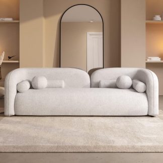 Canapé LÉVANTO bois de mélèze et dossier moelleux - Sakio Design Maroc