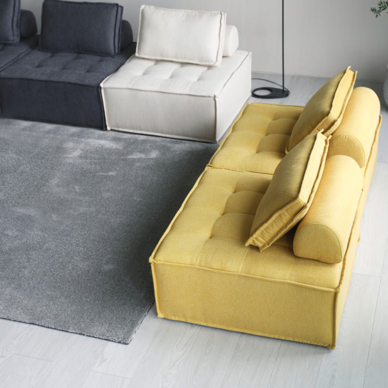 Canapé modulable Oasis tissu bouclette - Sakio Design Maroc