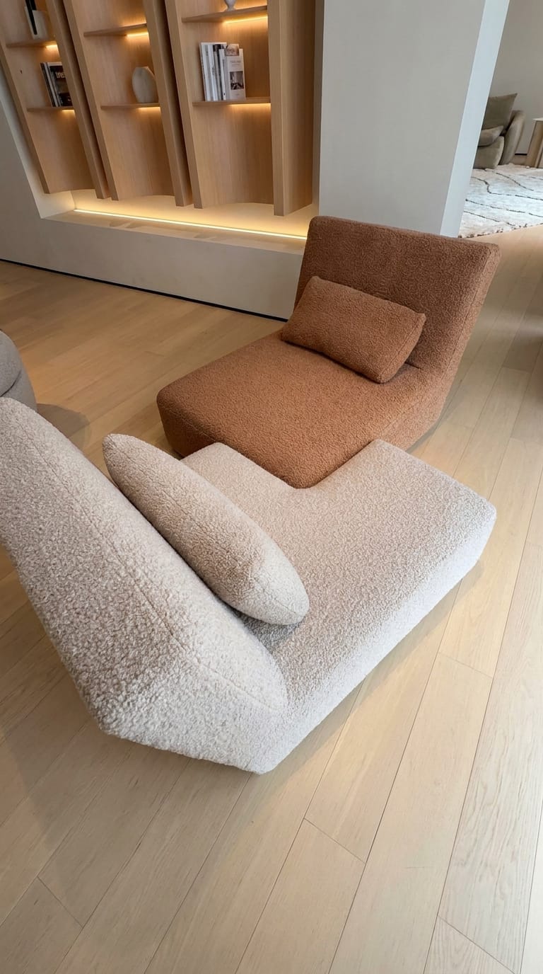 Fauteuil Cloud lounge design épuré paire - Sakio Design Maroc