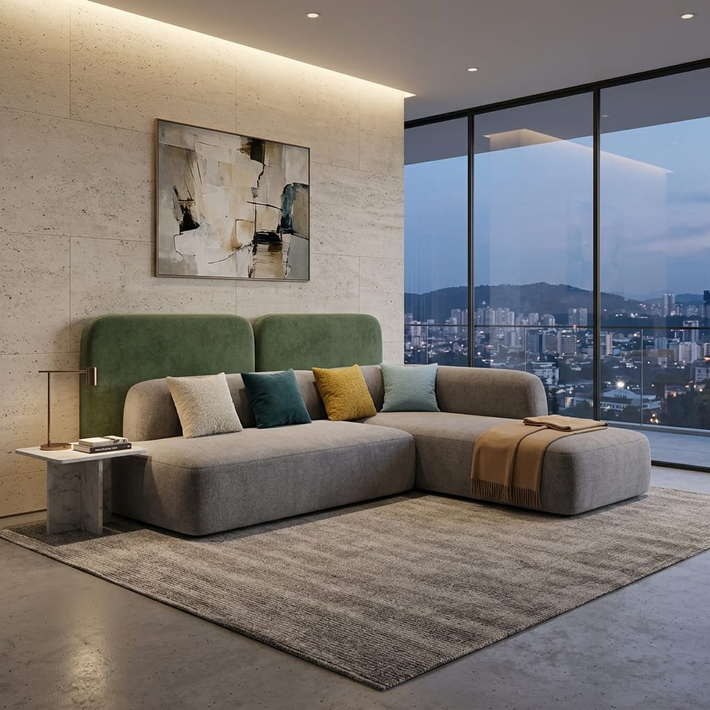 Canapé d'angle Brooklyn design moderne - Sakio Design Maroc