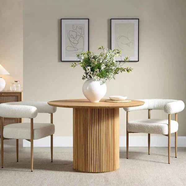 Table de salle à manger Zenith Wood effet bois - Sakio Design Maroc
