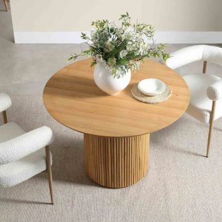 Table de salle à manger Zenith Wood effet bois - Sakio Design Maroc